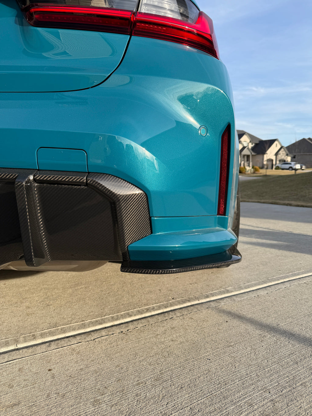 G8X Dry Carbon Fiber Rear Skirt Extensions