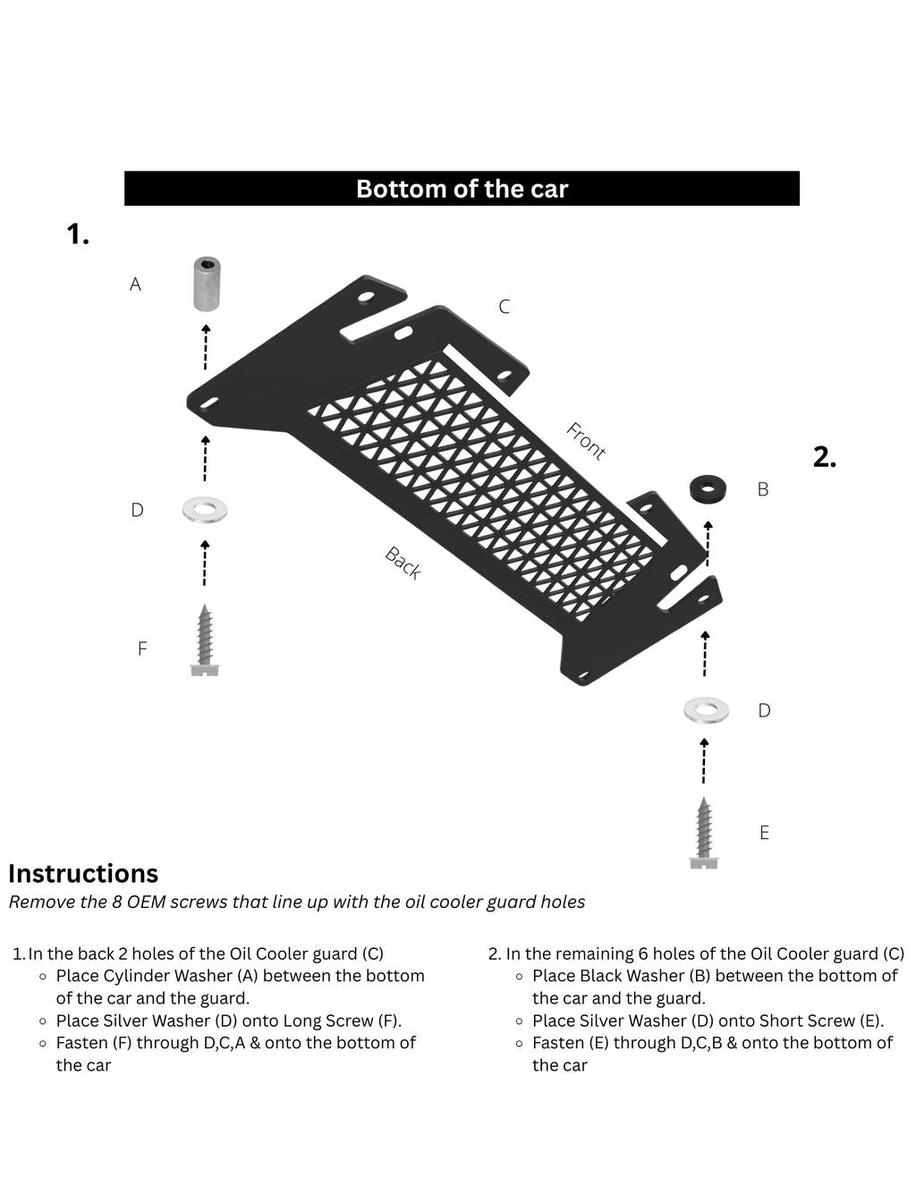 BMW G8X S58 Oil Cooler Guard