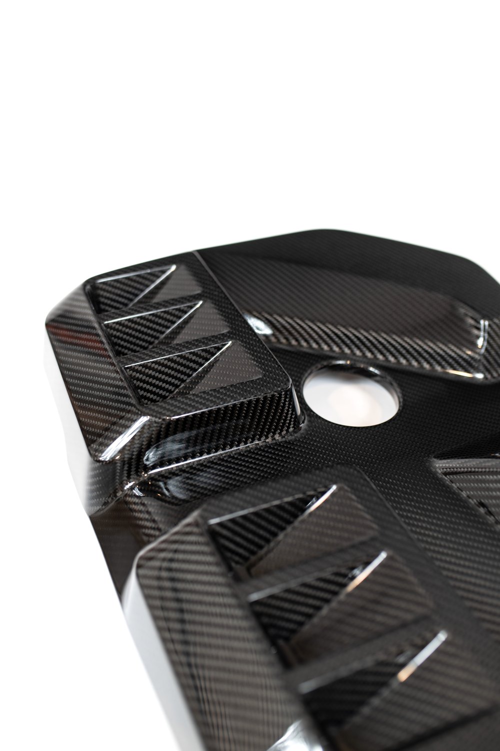 G8X Dry Gloss/Matte Carbon Fiber Engine Cover